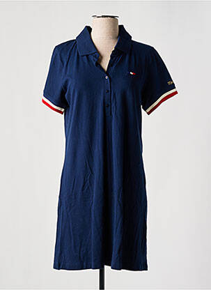 Robe mi-longue manches courtes manches courtes bleu LA MARINIÈRE FRANÇAISE femme