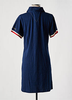 Robe mi-longue manches courtes manches courtes bleu LA MARINIÈRE FRANÇAISE femme