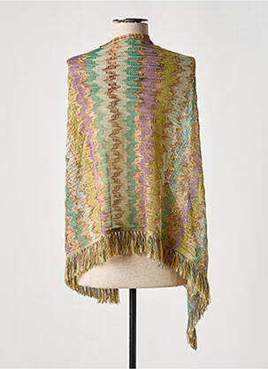 Gilet cache-cœur fermeture liens à nouer marron MISSONI femme