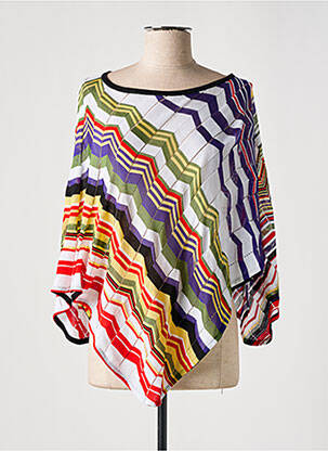Pull stretch sans manche blanc MISSONI femme