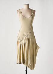 Robe longue beige MARITHE & FRANCOIS GIRBAUD pour femme seconde vue