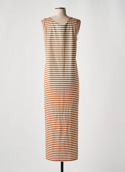 Robe longue sans manche sans manche marron INES DE LA FRESSANGE femme