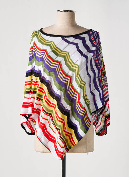 Pull stretch sans manche blanc MISSONI femme