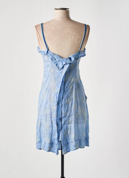 Robe courte bleu MARITHE & FRANCOIS GIRBAUD pour femme