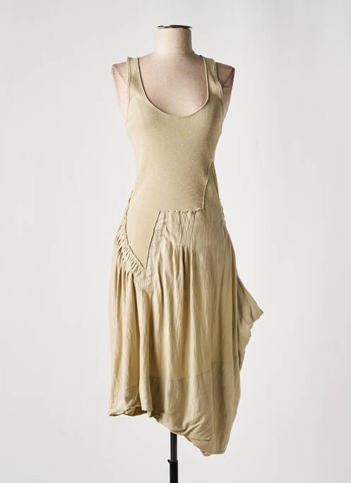 Robe longue beige MARITHE & FRANCOIS GIRBAUD pour femme