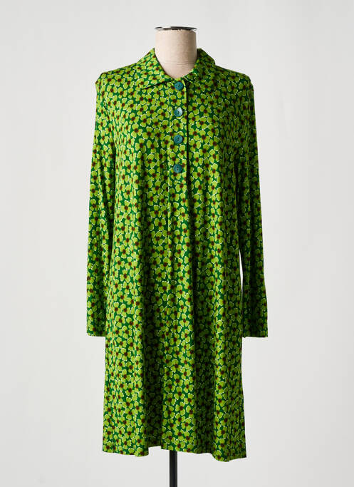 Robe mi-longue vert SIYU pour femme