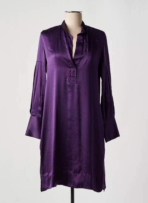 Robe mi-longue violet ROSSO 35 pour femme