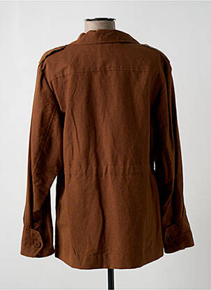 Veste casual col tailleur marron INES DE LA FRESSANGE femme