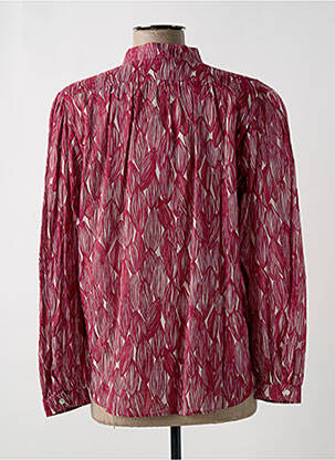 Chemisier imprimé fantaisie manches longues rose HARTFORD femme