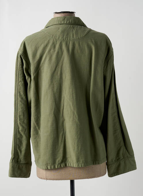 Veste casual col tailleur vert ACQUAVERDE femme