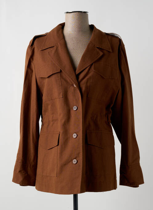 Veste casual col tailleur marron INES DE LA FRESSANGE femme