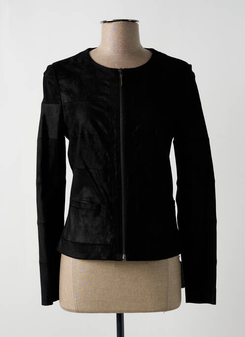 Veste en cuir noir CTRL YOU pour femme