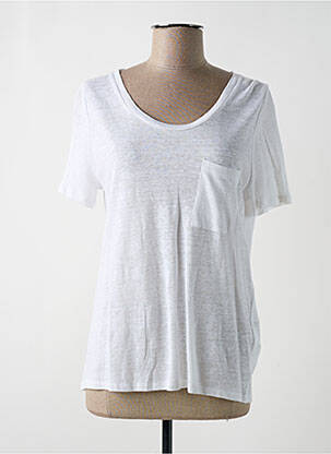 T-shirt coupe cintrée manches courtes marron ALLUDE femme