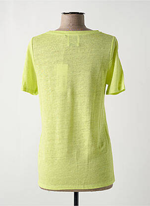 T-shirt coupe cintrée manches courtes jaune ALLUDE femme