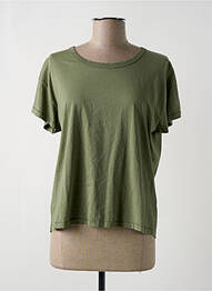 T-shirt coupe cintrée manches courtes vert ACQUAVERDE femme