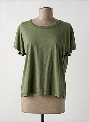T-shirt coupe cintrée manches courtes vert ACQUAVERDE femme