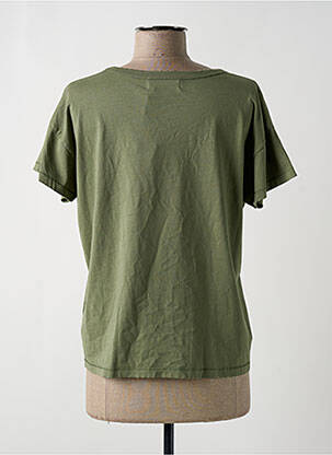 T-shirt coupe cintrée manches courtes vert ACQUAVERDE femme