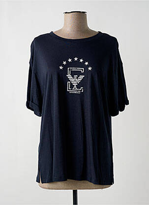 T-shirt imprimé fantaisie manches courtes bleu EMPORIO ARMANI femme