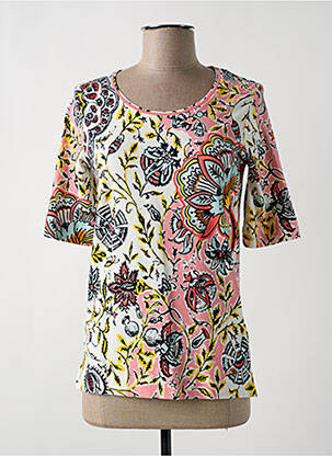 T-shirt stretch manches courtes rose SCHNEIDERS femme