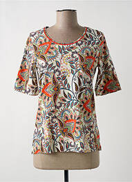 T-shirt imprimé fantaisie manches courtes orange SCHNEIDERS femme