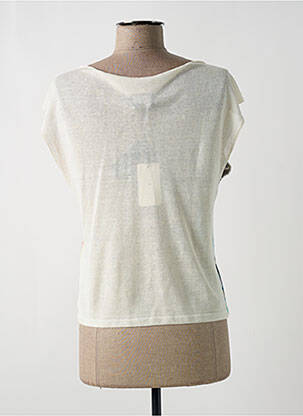 Top imprimé fantaisie manches courtes bleu EMPORIO ARMANI femme