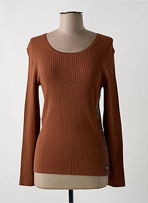 Top coupe cintrée manches longues marron SPORTMAX femme