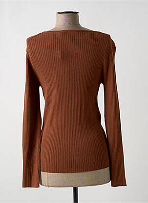 Top coupe cintrée manches longues marron SPORTMAX femme