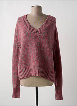 Pull coupe cintrée manches longues rose 360 SWEATER femme