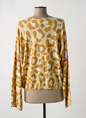 Pull coupe droite manches longues beige ABSOLUT CASHMERE femme