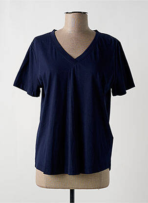 T-shirt bleu ALLUDE pour femme