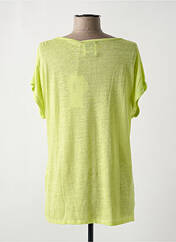 T-shirt jaune ALLUDE pour femme seconde vue