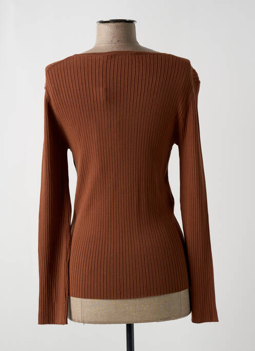 Top coupe cintrée manches longues marron SPORTMAX femme
