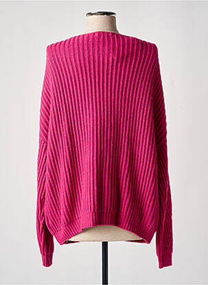 Pull col v manches longues rose OUI femme
