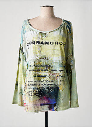 T-shirt manches longues manches longues jaune PRINTED ARTWORKS femme