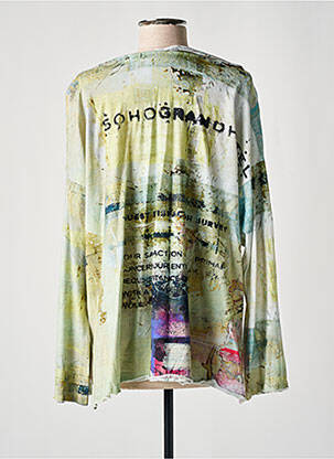 T-shirt manches longues manches longues jaune PRINTED ARTWORKS femme