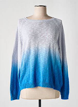 Pull stretch manches longues bleu HARTFORD femme