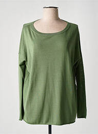 Pull stretch manches longues vert ALLUDE femme