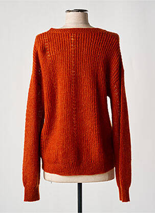 Pull stretch manches longues orange HARTFORD femme