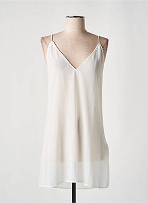 Tunique manches longues tissage crêpe blanc IRO femme