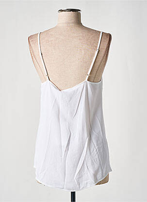 Top tissage crêpe fines bretelles blanc FABIANA FILIPPI femme
