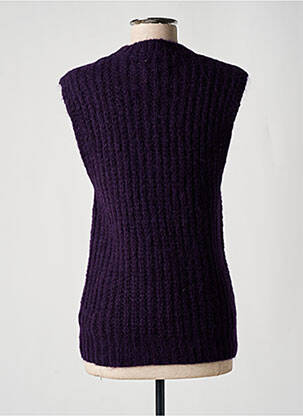 Pull stretch sans manche violet HARTFORD femme