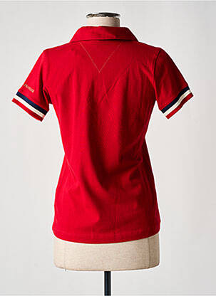Polo stretch manches courtes rouge LA MARINIÈRE FRANÇAISE femme