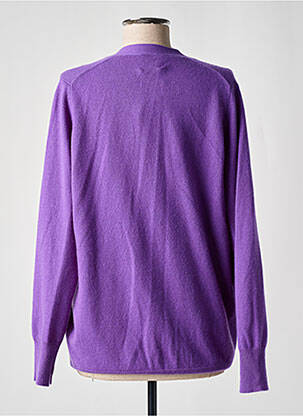 Gilet manches longues stretch violet ALLUDE femme