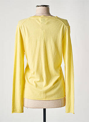 Gilet manches longues stretch jaune ALLUDE femme