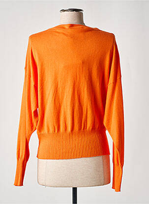 Gilet manches longues stretch orange ABSOLUT CASHMERE femme