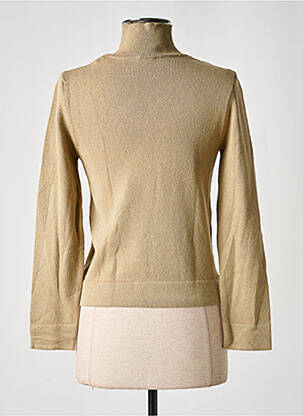 Pull tissage chiné manches longues beige 0000000000000 femme