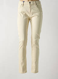 Jeans coupe slim stretch taille normale beige JACOB COHEN femme