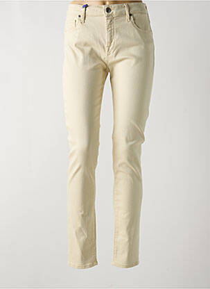 Jeans coupe slim stretch taille normale beige JACOB COHEN femme