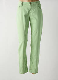 Jeans coupe slim stretch taille normale vert JACOB COHEN femme