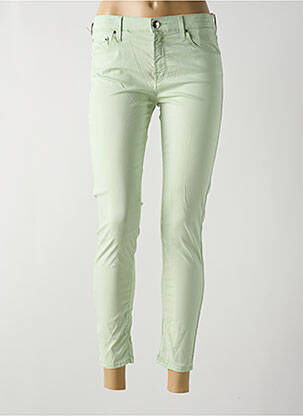 Pantalon 7/8 stretch taille normale vert JACOB COHEN femme